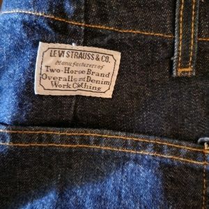 Levi Strauss "two horse" denim jeans